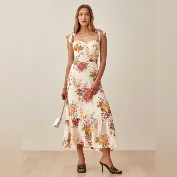Reformation Nikita Dress Bouquet - Size 6 - Picture 1 of 1